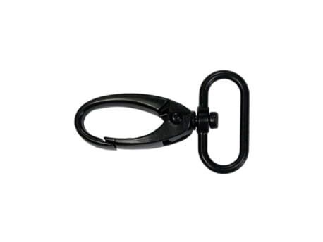 Karabinek karabińczyk 25x49mm Czarny MAT 5szt