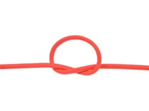 Poliesterová gumová šňůrka 3 mm, oranžová, 50 m
