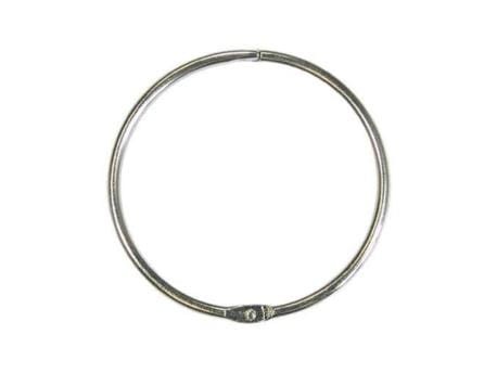 Kółko Otwierane Zatrzaskowe 50/2,9mm Srebrne 10szt