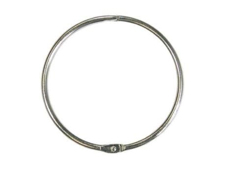 Kółko Otwierane Zatrzaskowe 70/4mm Srebrne 10szt