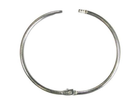 Kółko Otwierane Zatrzaskowe 70/4mm Srebrne 10szt