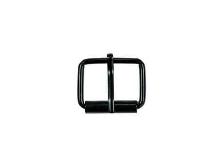 Klamra Sprzączka metalowa 25/20/3mm Czarny Mat 10szt