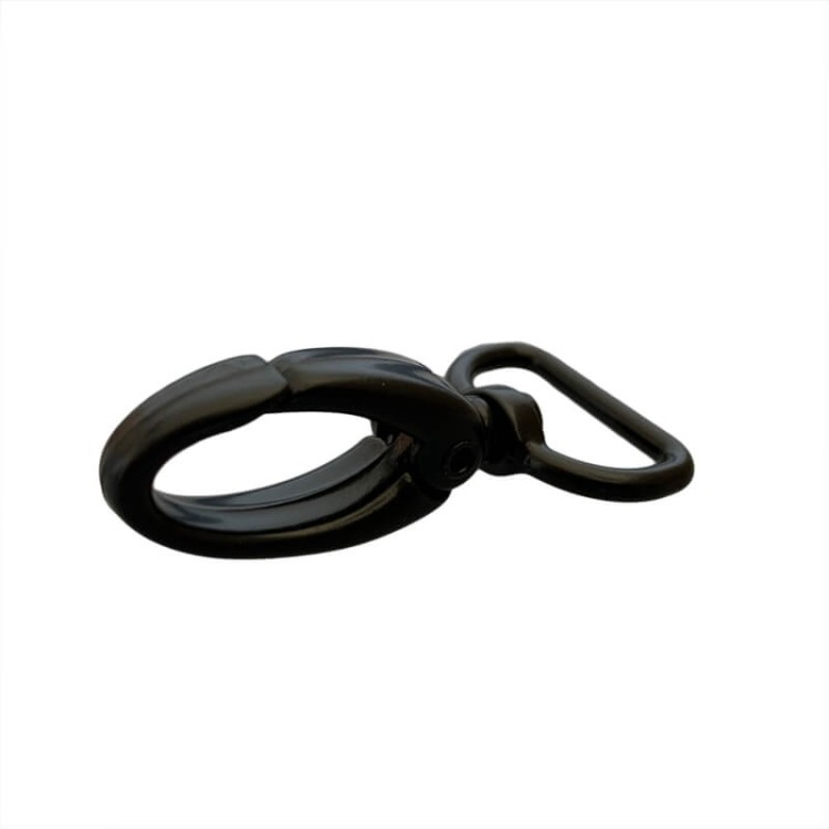 Karabinek 20x50mm karabińczyk Czarny Półmat Nierdzewny