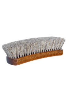 Lešticí kartáč z koňských žíní, lakovaný, 20 cm