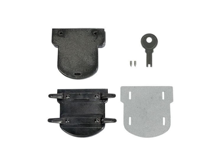 Zamek do teczki duży 49x50mm Ciemny nikiel