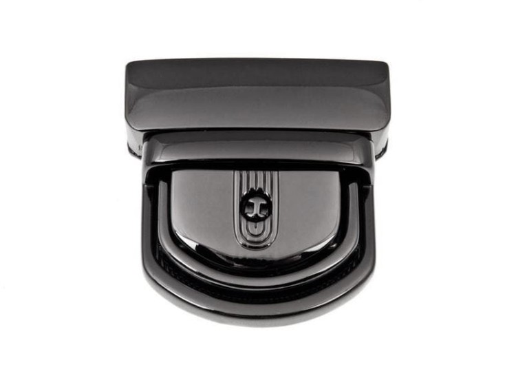 Zamek do teczki duży 49x50mm Ciemny nikiel