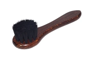 Zubní kartáček s pastou, koňské štětiny, 15 cm, černý