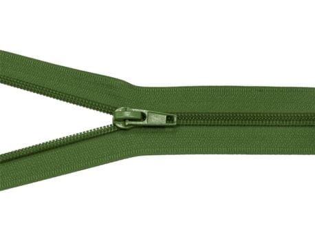 Zamek błyskawiczny #5 Rozdzielczy 55cm Oliwka 5szt
