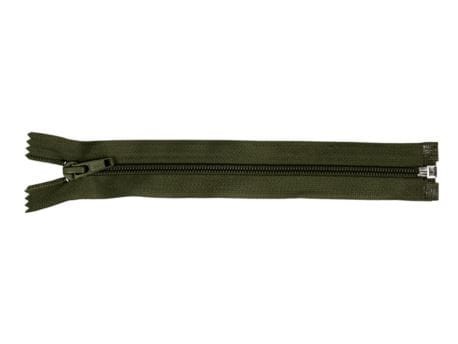 Zamek błyskawiczny #5 Rozdzielczy 25cm Ciemna Oliwka 5szt
