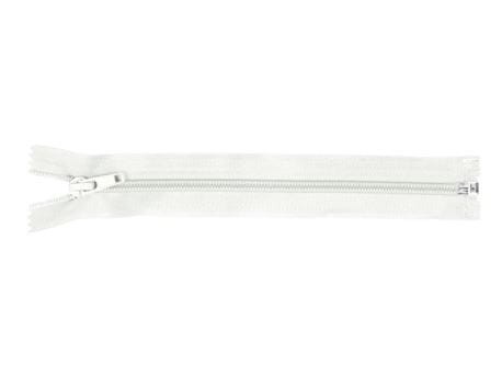 Zamek błyskawiczny #5 Rozdzielczy 40cm Biały 5szt