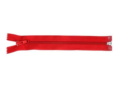 Zamek błyskawiczny #5 Rozdzielczy 25cm Ognista Czerwień 5szt