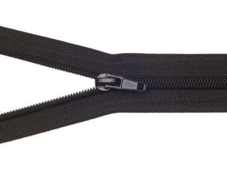 Zamek błyskawiczny #5 Rozdzielczy 25cm Czarny 5szt