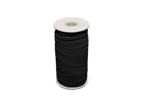 GumoSznurek fi 6mm Guma Sznurek Czarny 50mb