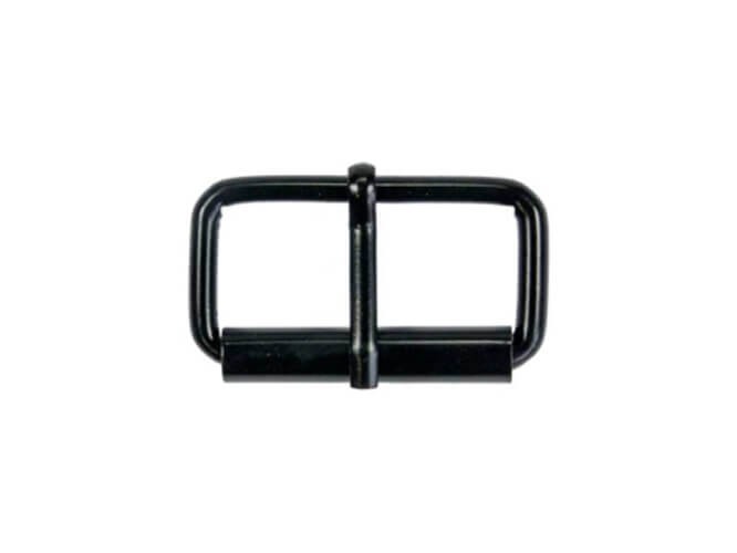Klamra Rymarska 40x20x4mm z Rolką Czarny Mat 10szt