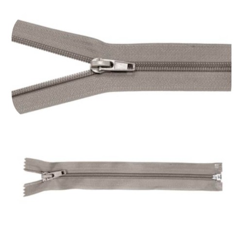 Zamek błyskawiczny #5 Rozdzielczy 25cm Jasno Szary 5szt