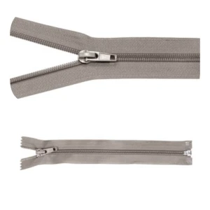 Zip #5 rozdělovací 45 cm světle šedý 5 ks