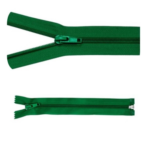 Zamek błyskawiczny #5 Rozdzielczy 75cm Zieleń 5szt
