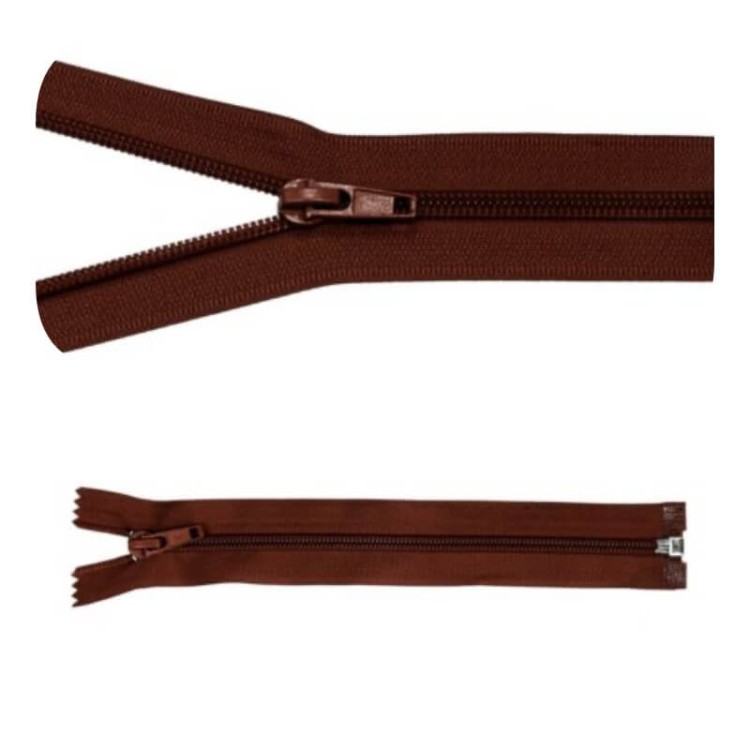 Zamek błyskawiczny #5 Rozdzielczy 65cm Brąz 5szt