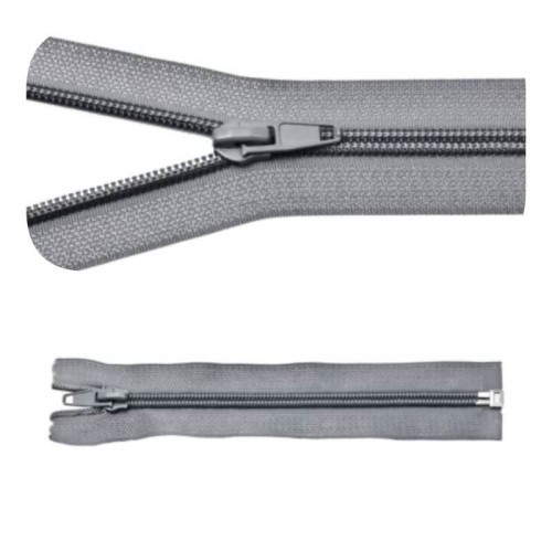 Zamek błyskawiczny #5 Rozdzielczy 70cm Szary 5szt