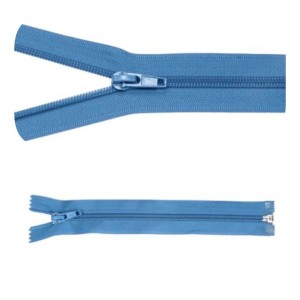 Zip #5 rozdělovací 30 cm modrý 5 ks