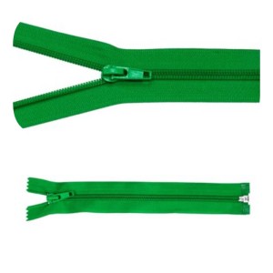 Zip #5 rozdělovací 40 cm světle zelený 5 ks
