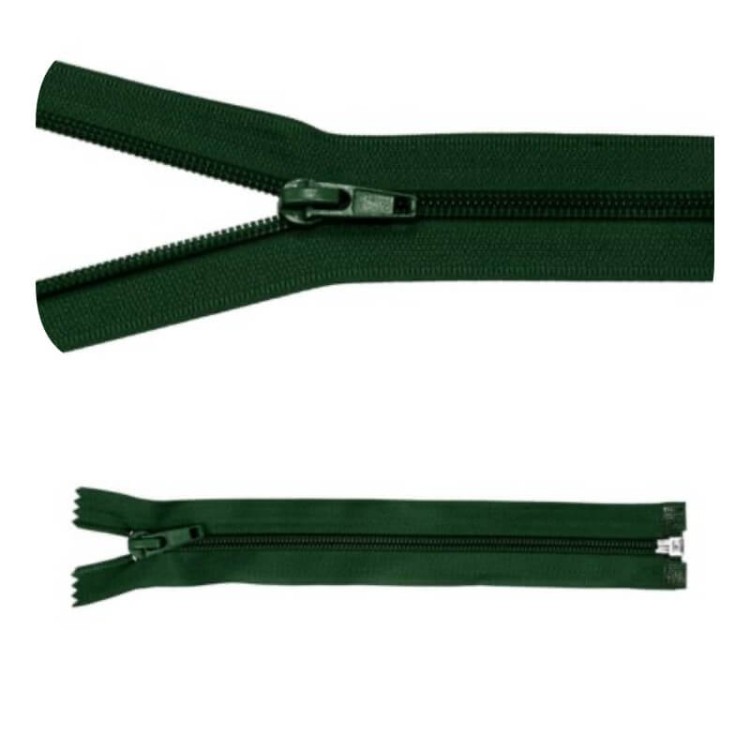 Zamek błyskawiczny #5 Rozdzielczy 75cm Ciemna Zieleń 5szt