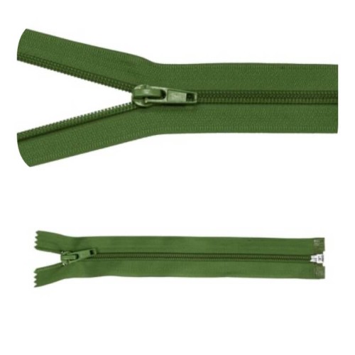 Zamek błyskawiczny #5 Rozdzielczy 80cm Oliwka 5szt