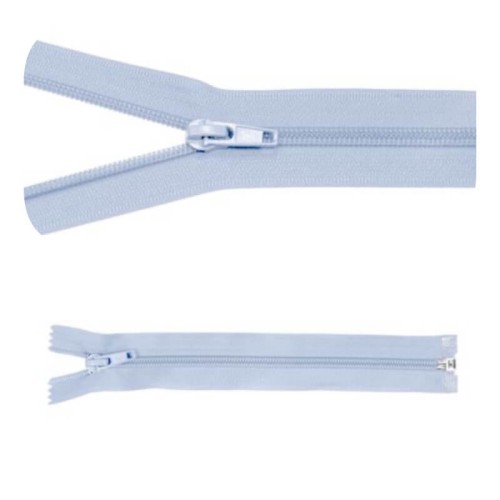 Zamek błyskawiczny #5 Rozdzielczy 30cm Jasno Niebieski 5szt