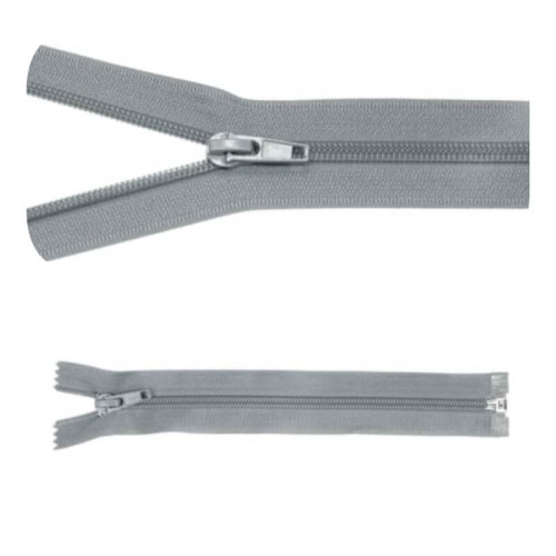 Zamek błyskawiczny #5 Rozdzielczy 40cm Zimny Popiel 5szt