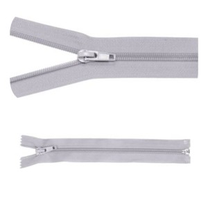 Zip #5 rozdělovací 30 cm, popelavá barva, 5 ks 
