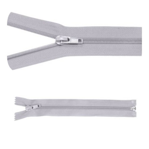 Zamek błyskawiczny #5 Rozdzielczy 40cm Popiel 5szt