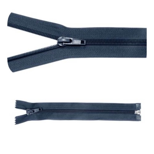 Zamek błyskawiczny #5 Rozdzielczy 25cm Ciemny Niebieski 5szt
