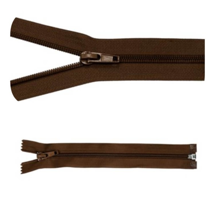 Zamek błyskawiczny #5 Rozdzielczy 45cm Brunatny 5szt