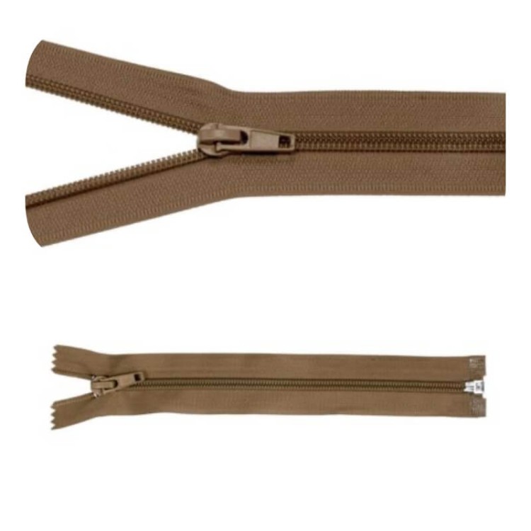 Zamek błyskawiczny #5 Rozdzielczy 70cm Kawa 5szt