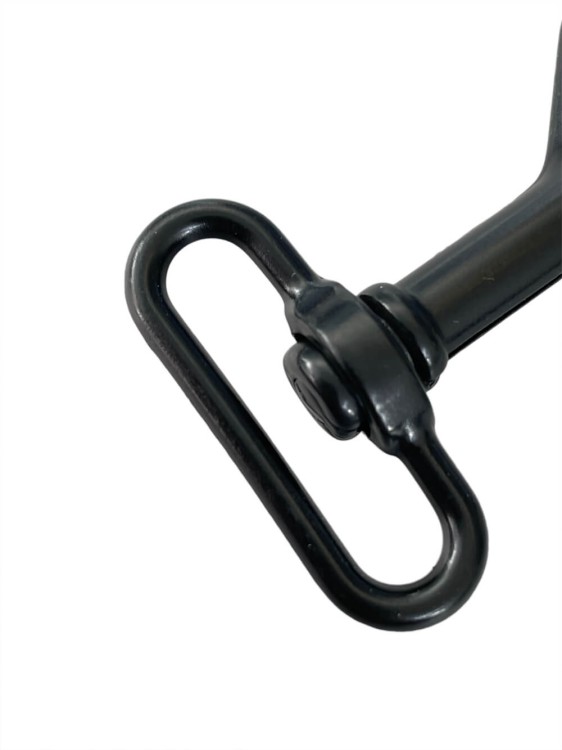 Karabinek 30x65mm karabińczyk Czarny Półmat Nierdzewny