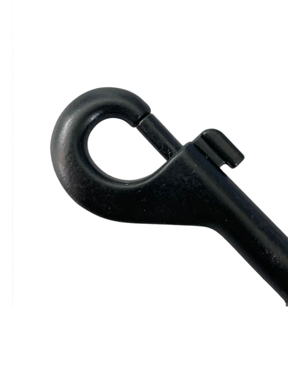 Karabinek 25x64mm karabińczyk Czarny Półmat Nierdzewny