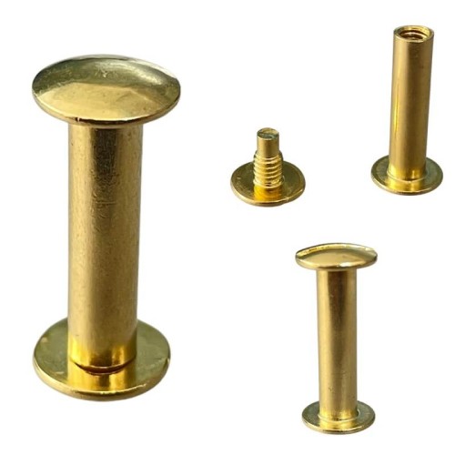 Nity skręcane Śruba 35mm Złoty 5szt