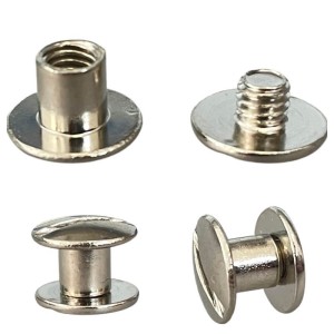 Šroubovací nýty, šroubek 7 mm, stříbrné, 5 ks