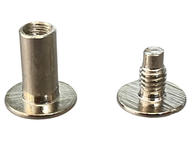 Nity skręcane Śrubka 15mm Srebrny 5szt