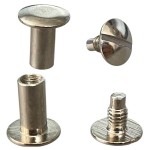 Kroucené nýty 10mm šroub stříbrný