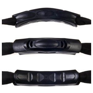 Plastová rukojeť 112 × 28 mm – desky, tašky, kufry