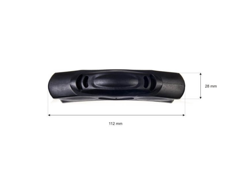 Rączka plastikowa 112x28mm Teczki Torebki Walizki
