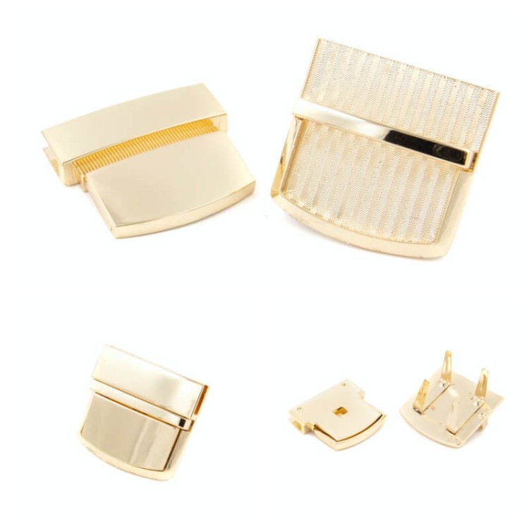 Zapięcie ZAMEK do teczki torebki 43x43mm