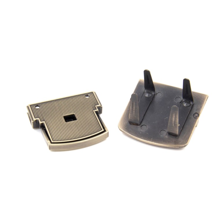 Zapięcie ZAMEK do teczki torebki 43x43mm