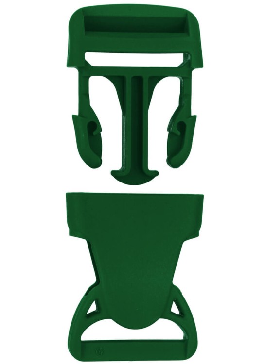Klamra Plastikowa 30mm Zapięcie Zatrzask ZIELONA 5szt