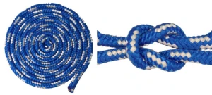 Lano, provaz, šňůra 6 mm, modro-bílá, jádro, 10 m