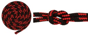 Polypropylenové lano, jádro 10 mm, černé/červené, 5 m