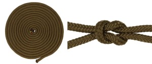 Lano Linka, polypropylen, jádro 4 mm, khaki, 20 m