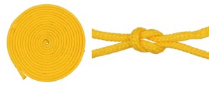 Lano Linka 4 mm, polypropylenové, žluté, 10 m