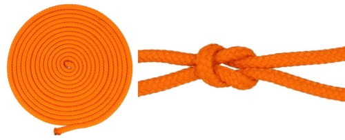 Lina Pleciona 5mm Polipropylenowa Rdzeń 25mb Pomarańcz
